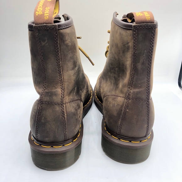 Dr Martens 11822 Tan Brown Leather Boots Mens Sz 9 - Picture 3 of 10